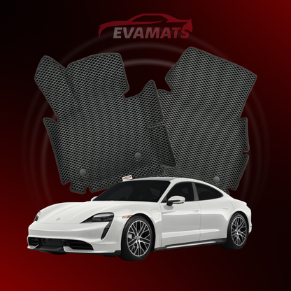 Dywaniki samochodowe 3D EVAMATS do Porsche Taycan 1 gen 2019-2025 rok Electro KOMBI Sport Turismo