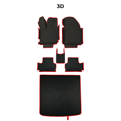 EVA Dywaniki samochodowe od EVA MATS 3D do Peugeot 2008(MT) 2 gen 2019-2028 rok SUV 5 drzwi HYBRID