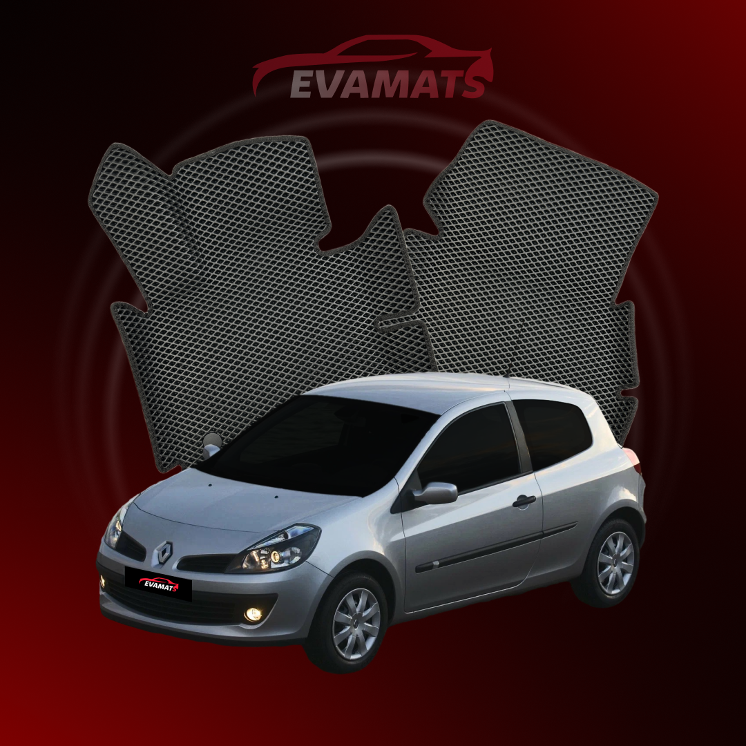 Коврики EVAMATS для Renault Clio 3 gen 2005-2014 года выпуска ХЭТЧБЕК 3 двери