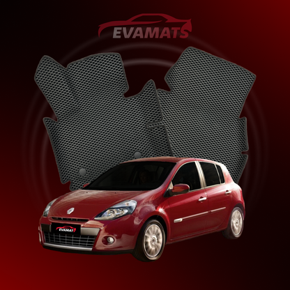 Коврики EVAMATS для Renault Clio 3 gen 2005-2014 года ХЭТЧБЕК 5 дверей