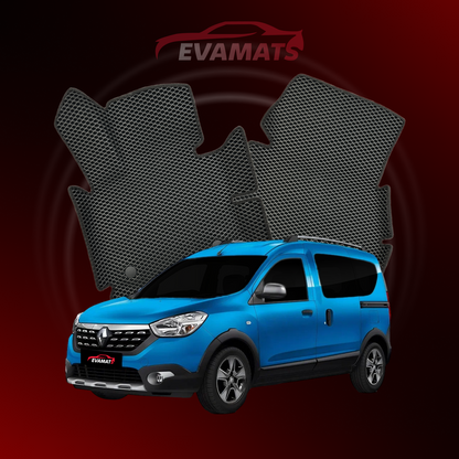 Dywaniki samochodowe EVAMATS do Renault Dokker Stepway 1 gen 2012-2023 rok MINIVAN