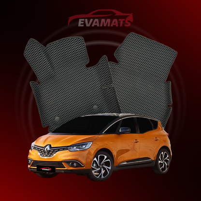 Dywaniki samochodowe EVAMATS do Renault Scenic 4 gen 2016-2022 rok MINIVAN