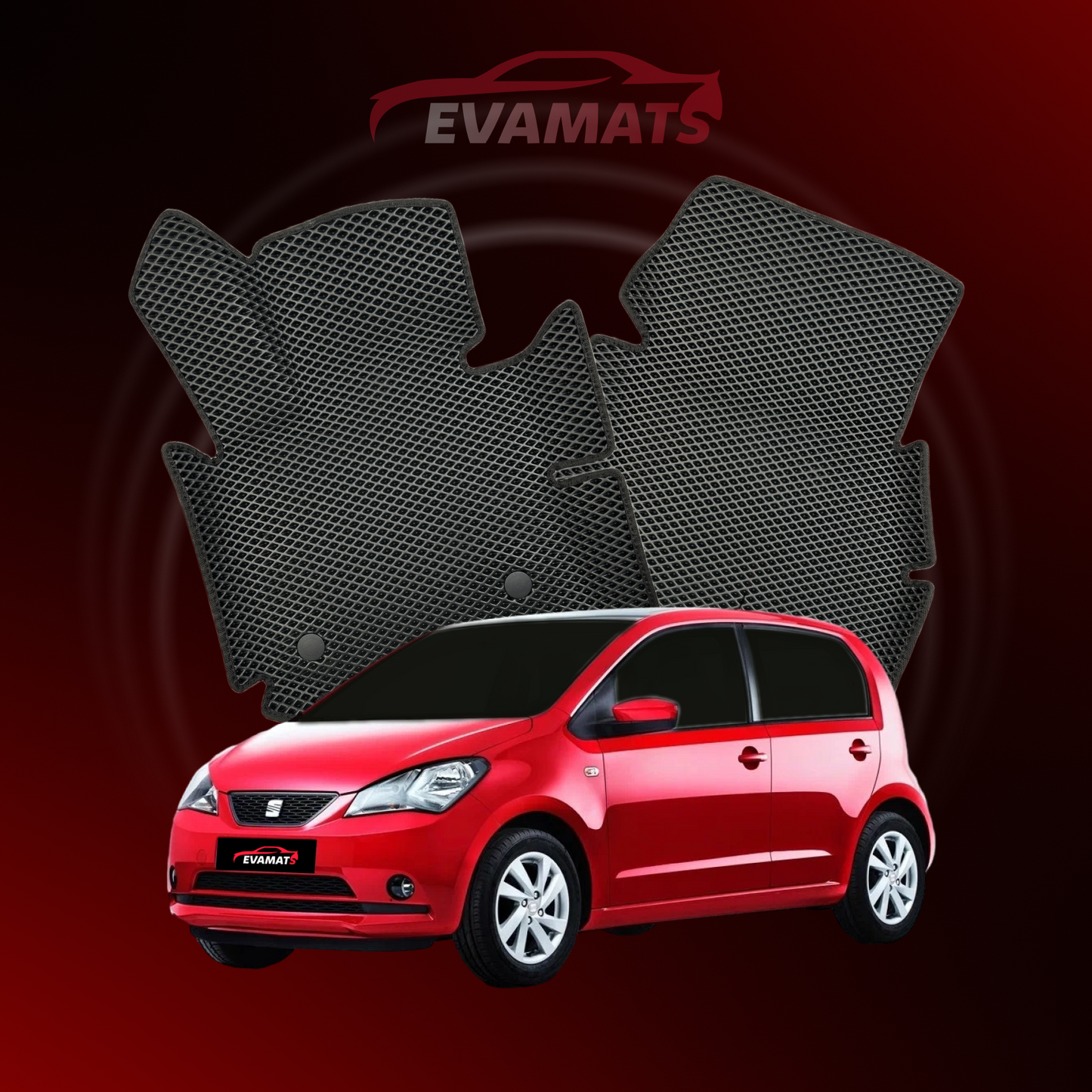 Автоковрики EVAMATS для SEAT Mii 1 gen 2011-2023 р.в. ХЕТЧБЕК 5 дв.