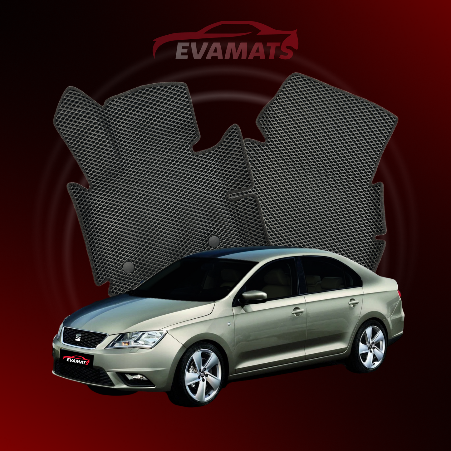 Dywaniki samochodowe EVAMATS do SEAT Toledo 4 gen 2012-2019 rok LIFTBACK