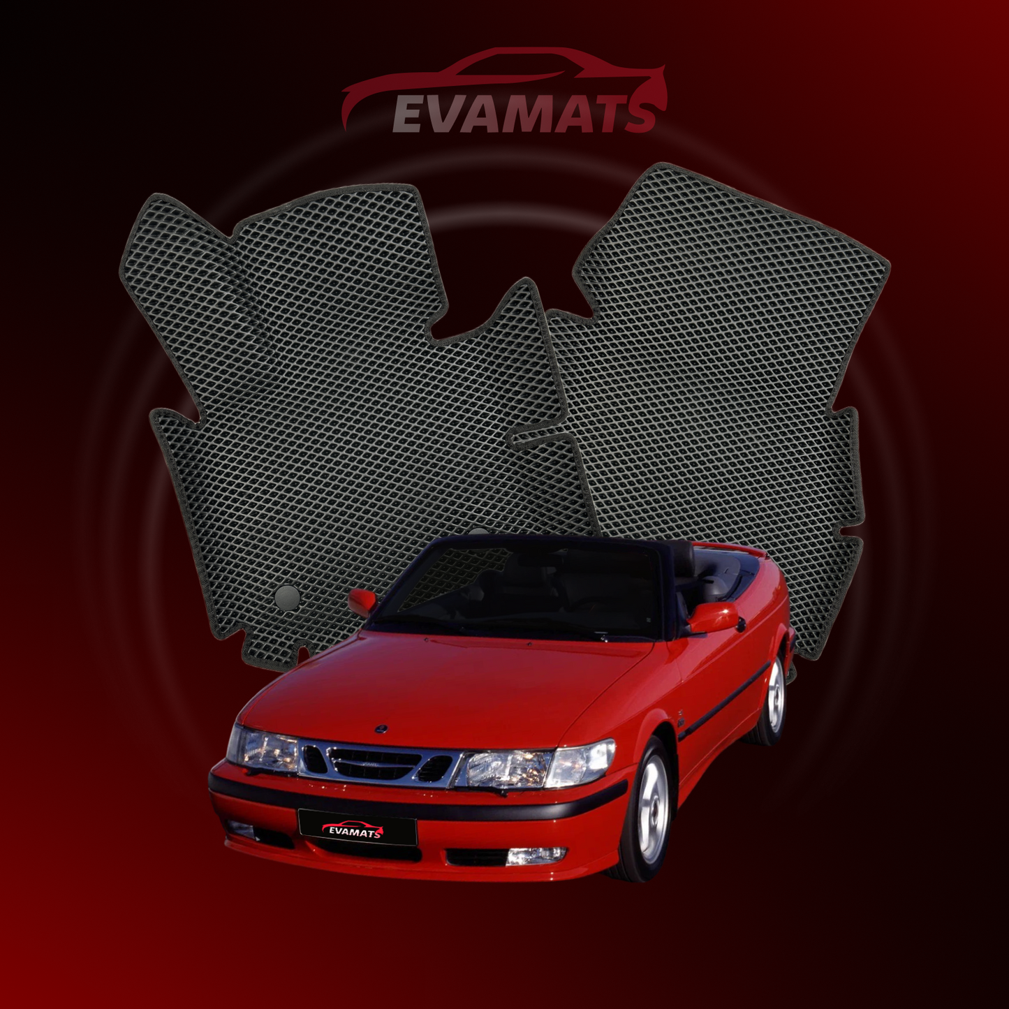 Килимки EVAMATS для Saab 9-3 1st gen 1998-2003 CONVERTIBLE