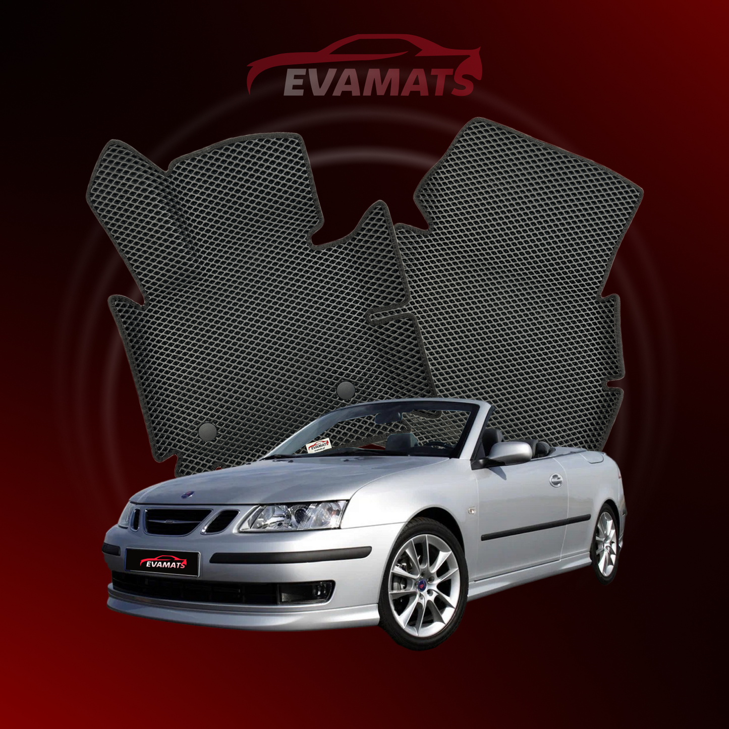 Dywaniki samochodowe 3D EVAMATS do Saab 9-3 2 gen 2002-2014 rok KABRIOLET