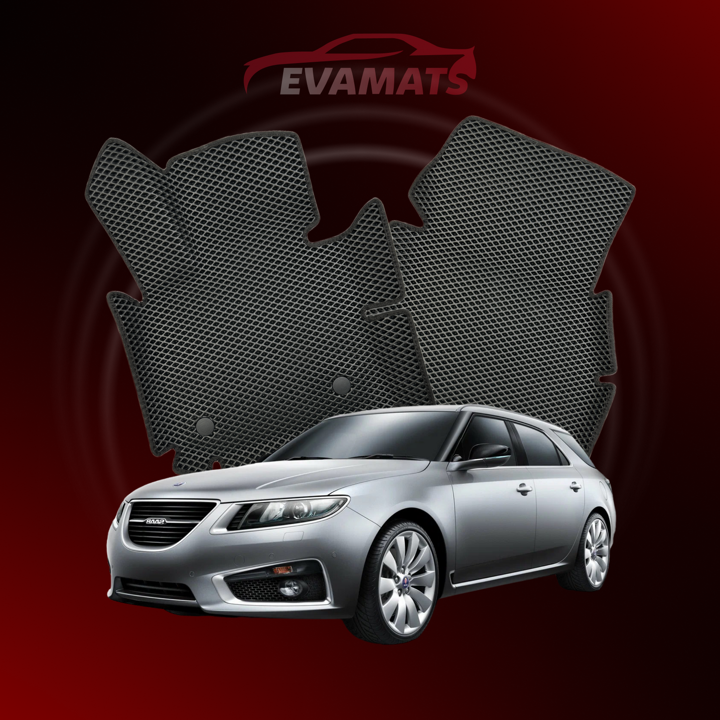 Dywaniki samochodowe EVAMATS do Saab 9-5 2 gen 2010-2012 rok SPORT KOMBI