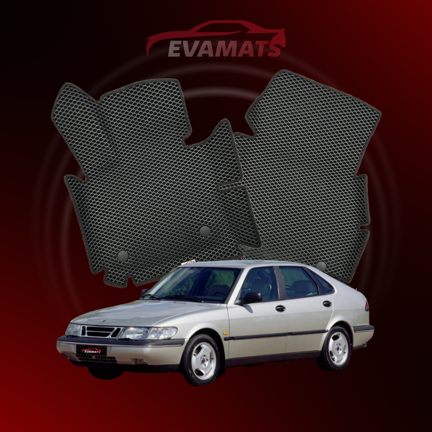 Dywaniki samochodowe EVAMATS do Saab 900 2 gen 1993-1998 rok LIFTBACK