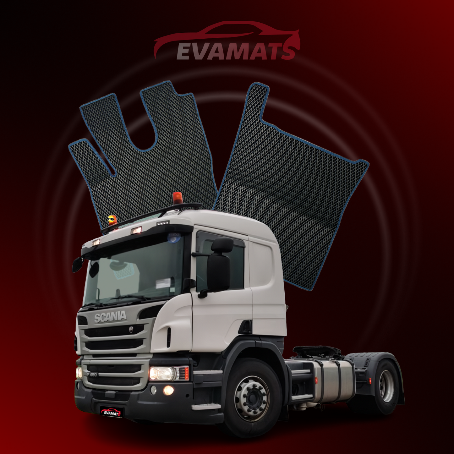 Dywaniki samochodowe EVAMATS do Scania P450 1 gen 2009-2016 rok CIĄGNIK SIODŁOWY