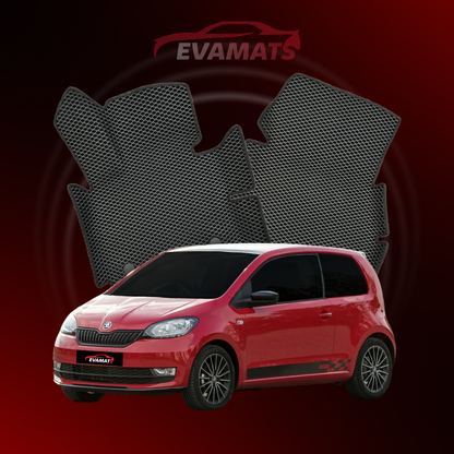 Коврики EVAMATS для Skoda Citigo 1 поколения 2011-2020 ХЭТЧБЕК 3 двери