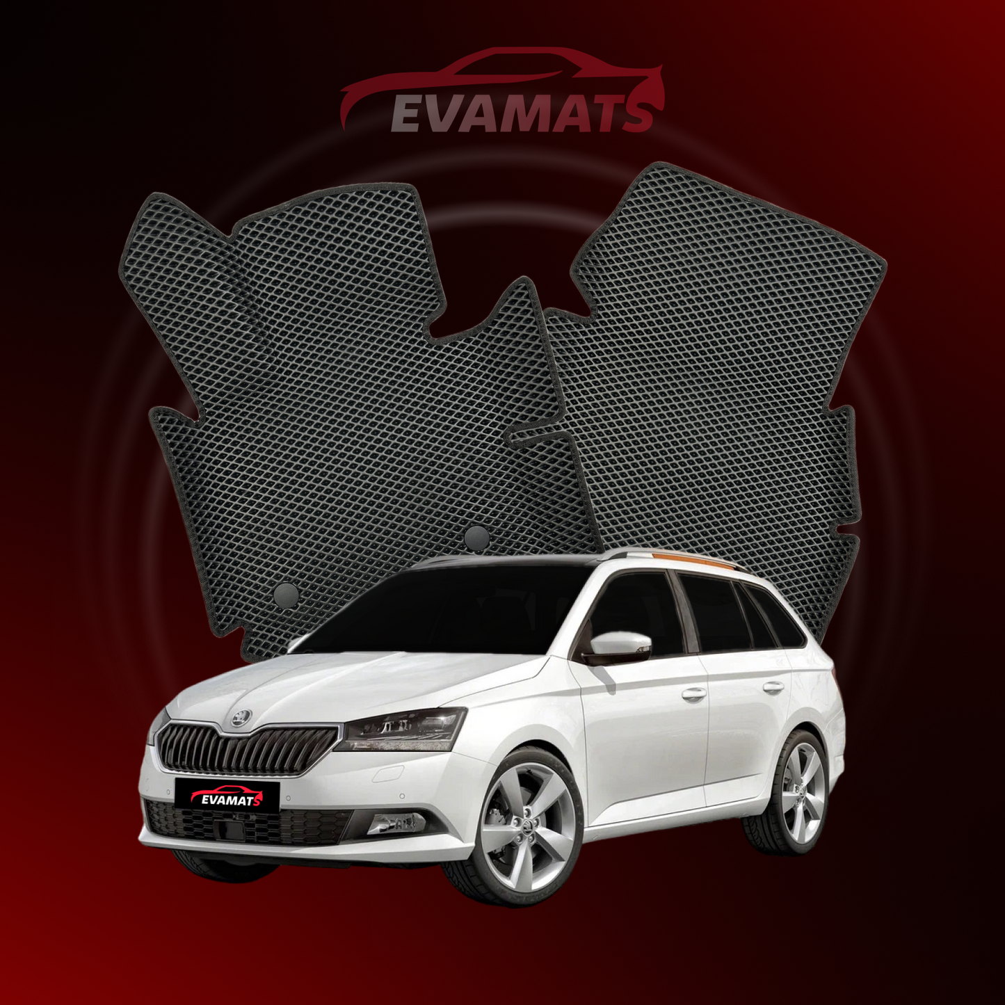 Dywaniki samochodowe EVAMATS do Skoda Fabia 3 gen 2014-2022 rok KOMBI