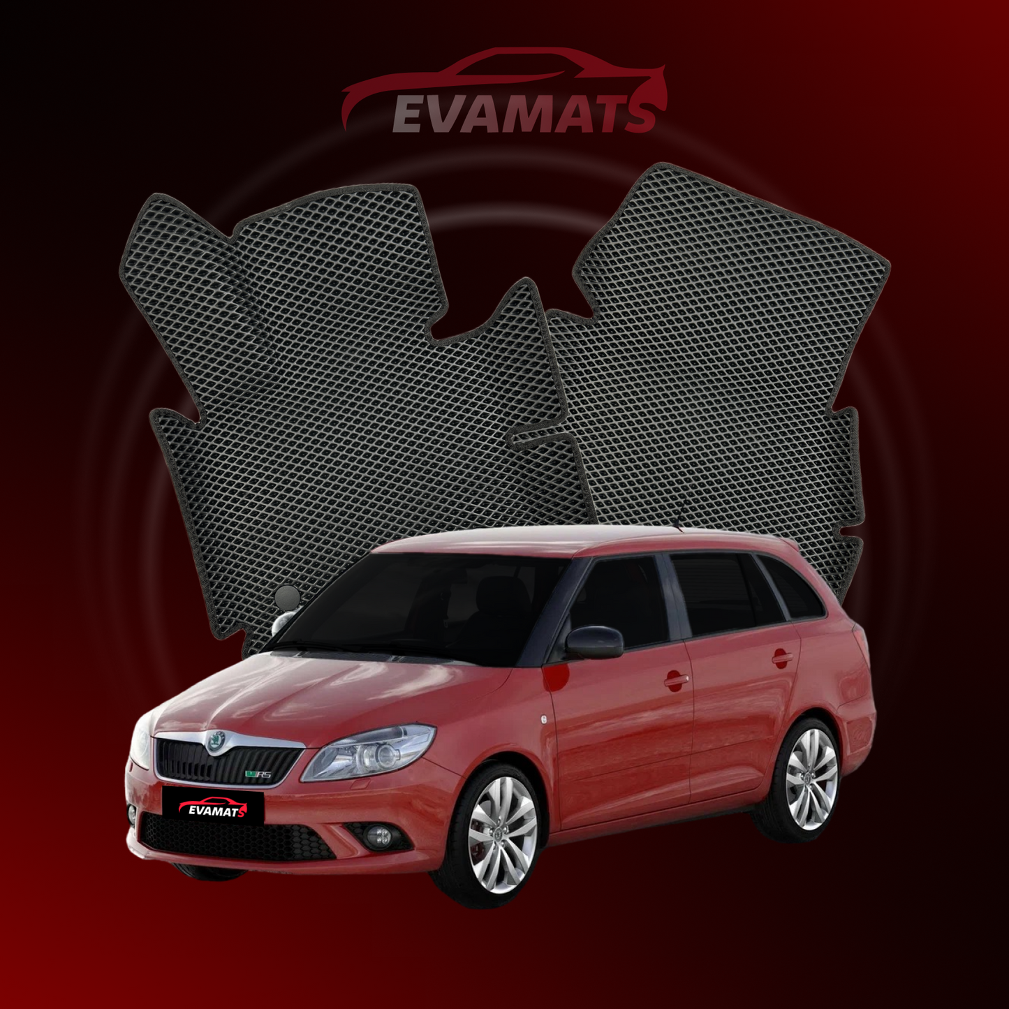 Автоковрики EVAMATS для Skoda Fabia RS 2 gen 2010-2014 р. KOMBI