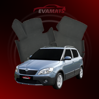 Коврики EVAMATS для Skoda Fabia Scout 2 gen 2010-2014 года выпуска ХЭТЧБЕК 5 дверей