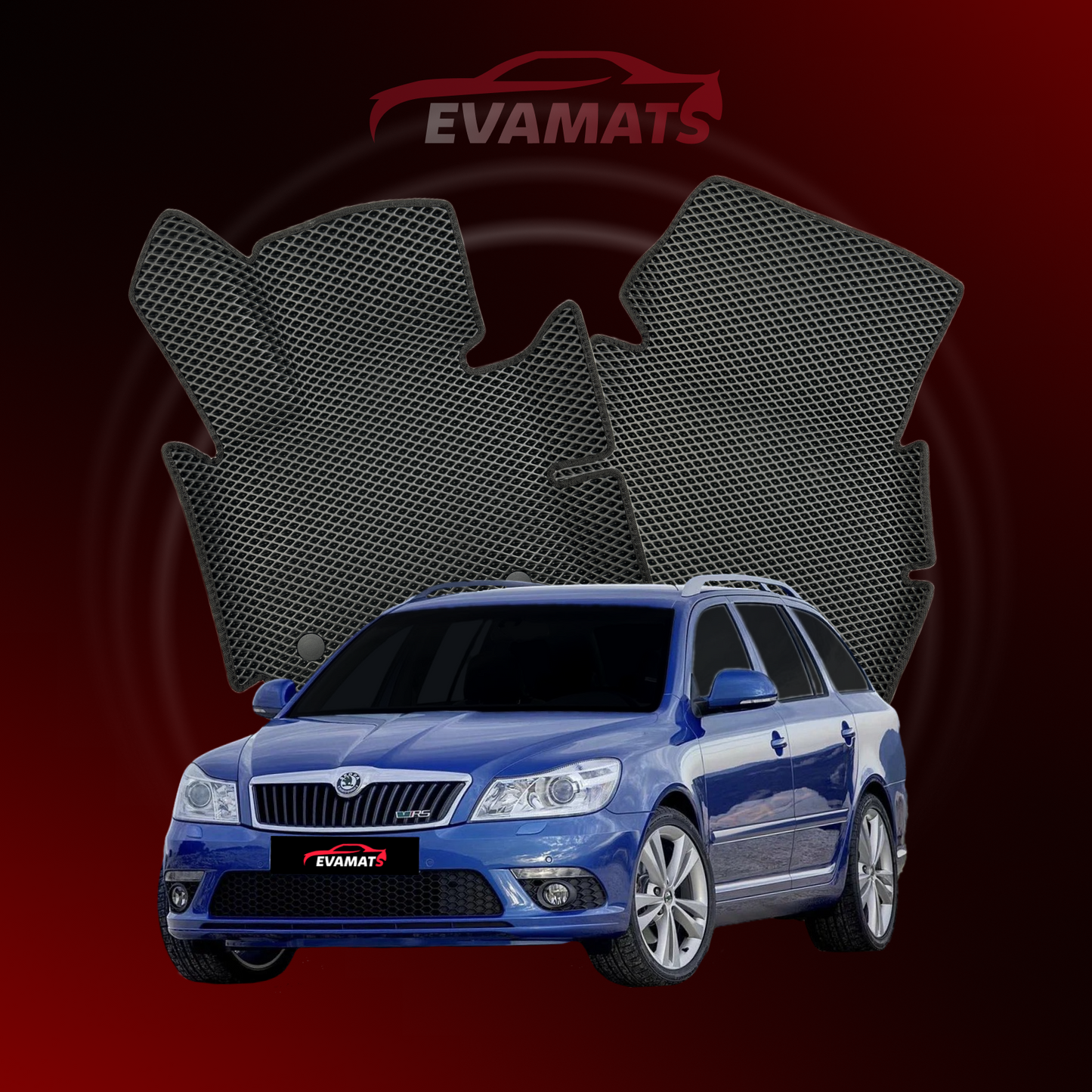 Dywaniki samochodowe EVAMATS do Skoda Octavia RS(A5) 2 gen 2005-2013 rok KOMBI