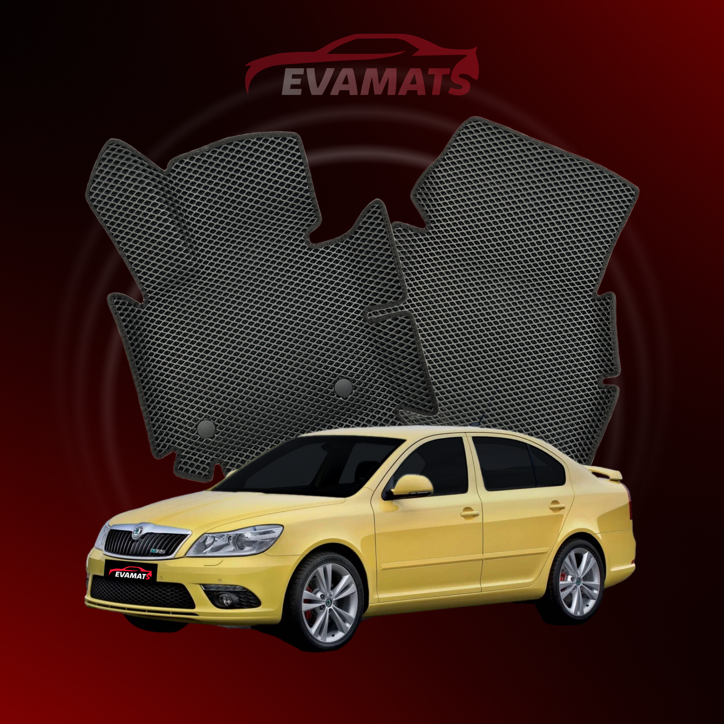 Dywaniki samochodowe EVAMATS do Skoda Octavia RS(A5) 2 gen 2005-2013 rok LIFTBACK