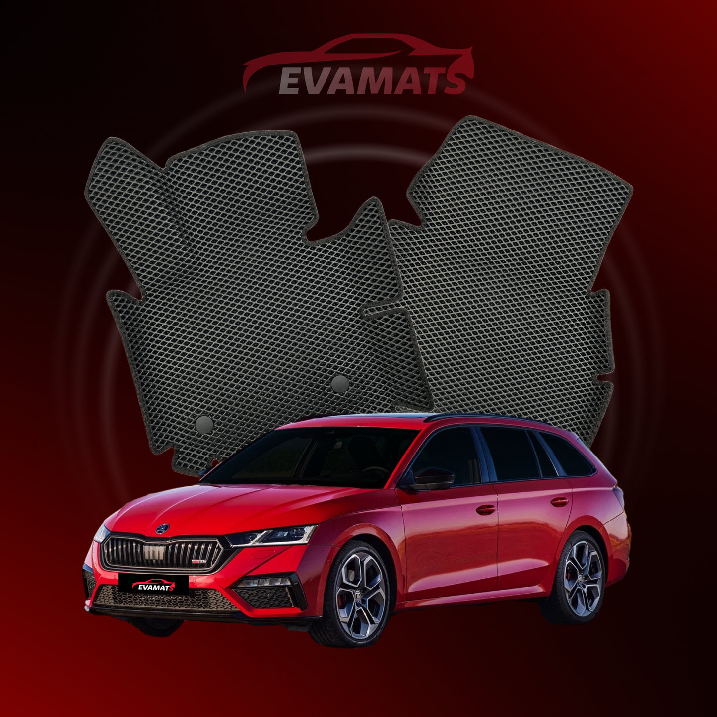 Автоковрики EVAMATS для Skoda Octavia RS(A8) 4 покоління 2020-2025 р. KOMBI