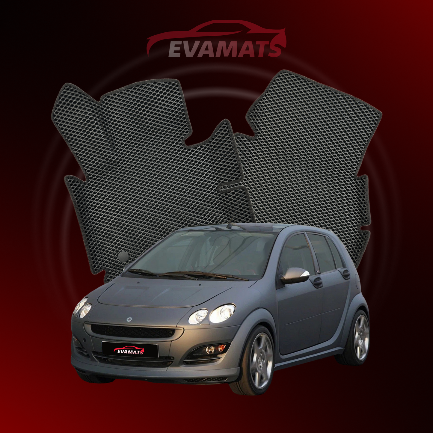 Dywaniki samochodowe 3D EVAMATS do Smart Forfour 1 gen 2004-2006 rok HATCHBACK 5 drzwi