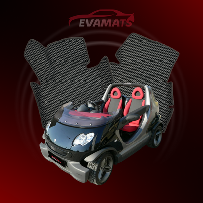 Dywaniki samochodowe 3D EVAMATS do Smart Fortwo 1 gen 1998-2007 rok CROSSBLADE