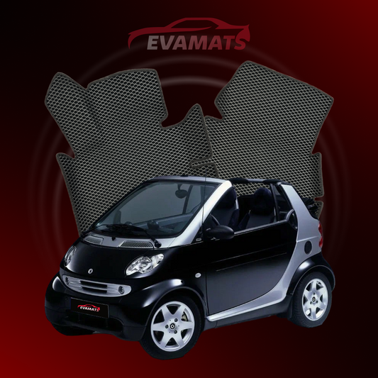 Dywaniki samochodowe 3D EVAMATS do Smart Fortwo 1 gen 1998-2007 rok KABRIOLET