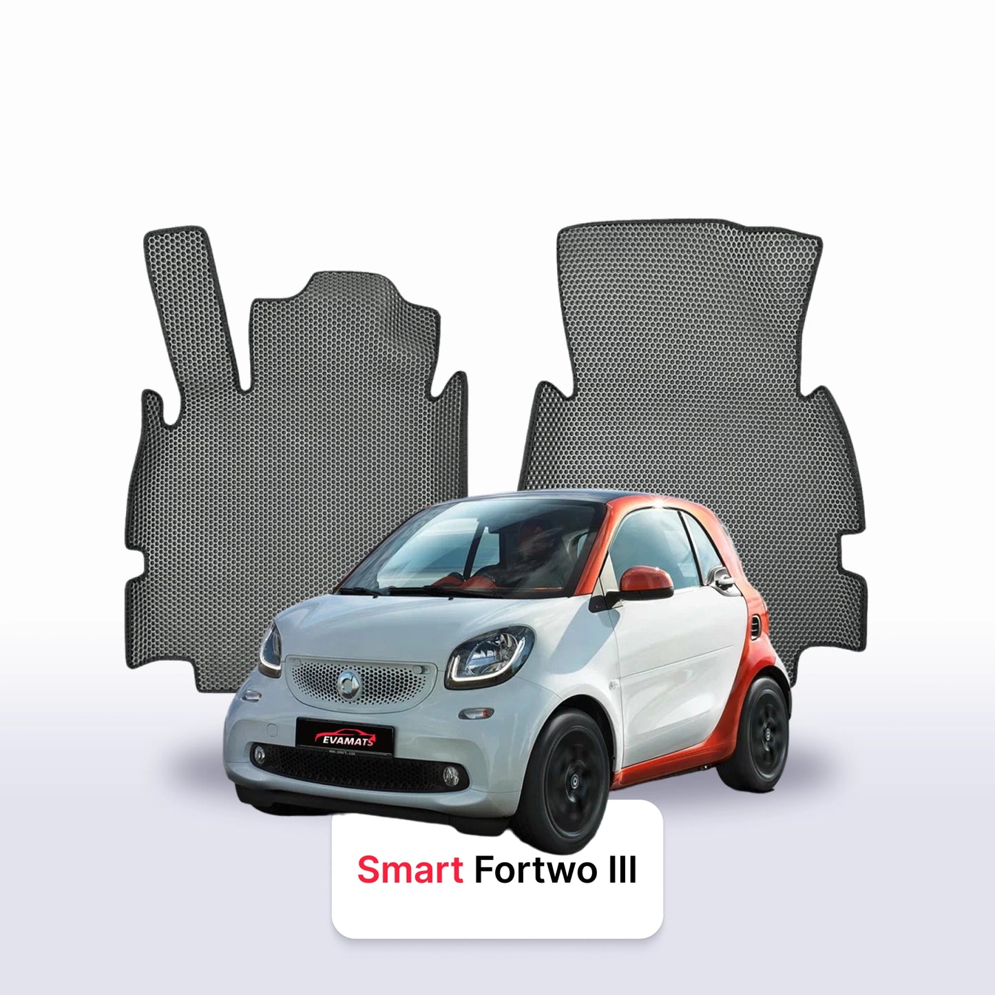 Коврики EVAMATS для Smart Fortwo 3 поколения 2014-2023 года ХЭТЧБЕК 3 двери