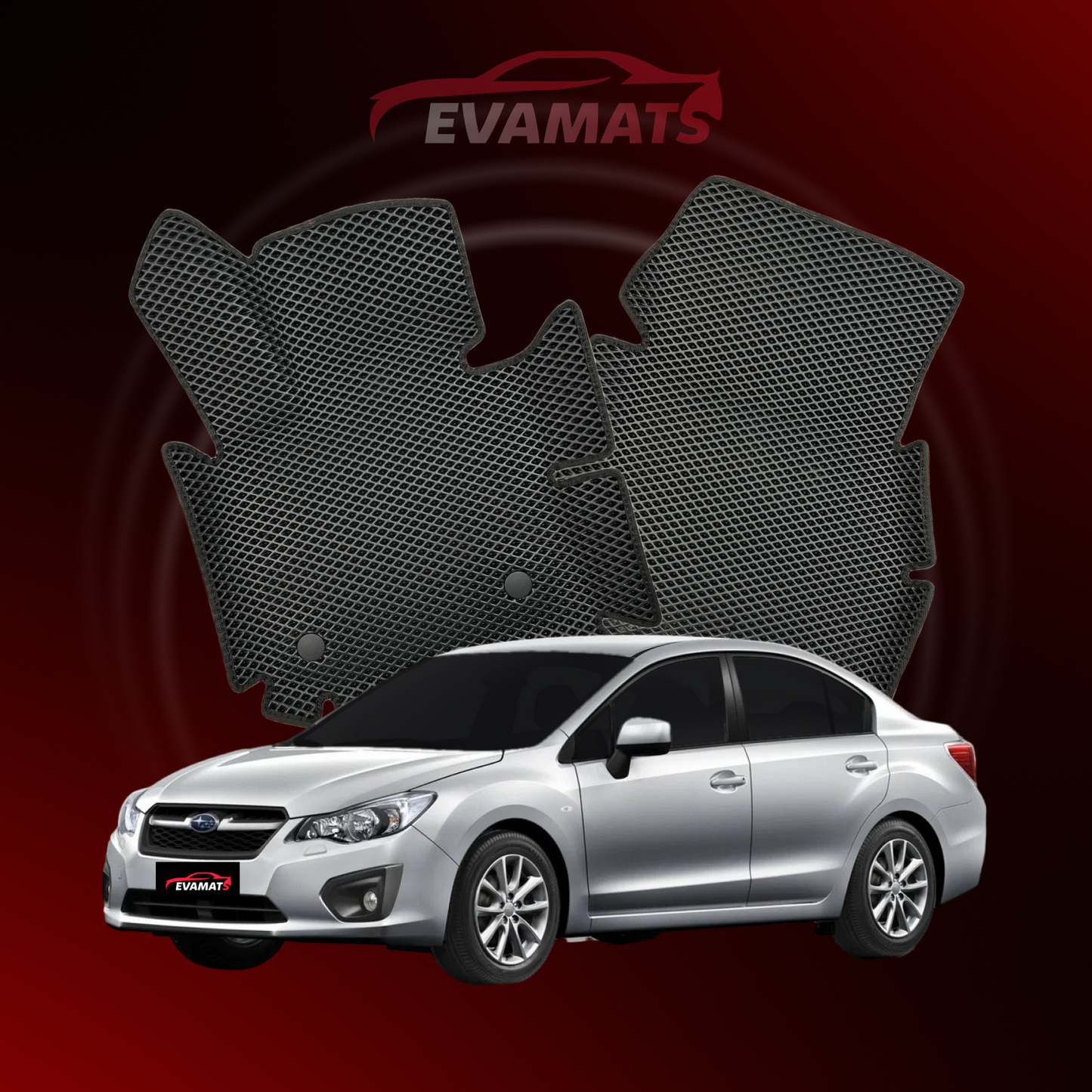 Dywaniki samochodowe EVAMATS do Subaru Impreza 4 gen 2011-2016 rok SEDAN