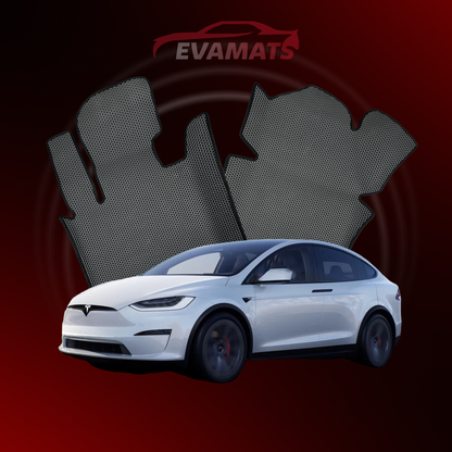 Dywaniki samochodowe EVAMATS do Tesla Model X 1 gen 2015-2023 rok Electro SUV 6 os.