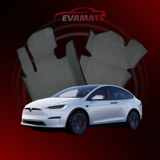 Dywaniki samochodowe 3D EVAMATS do Tesla Model X 1 gen 2015-2025 rok Electro SUV 6 os.