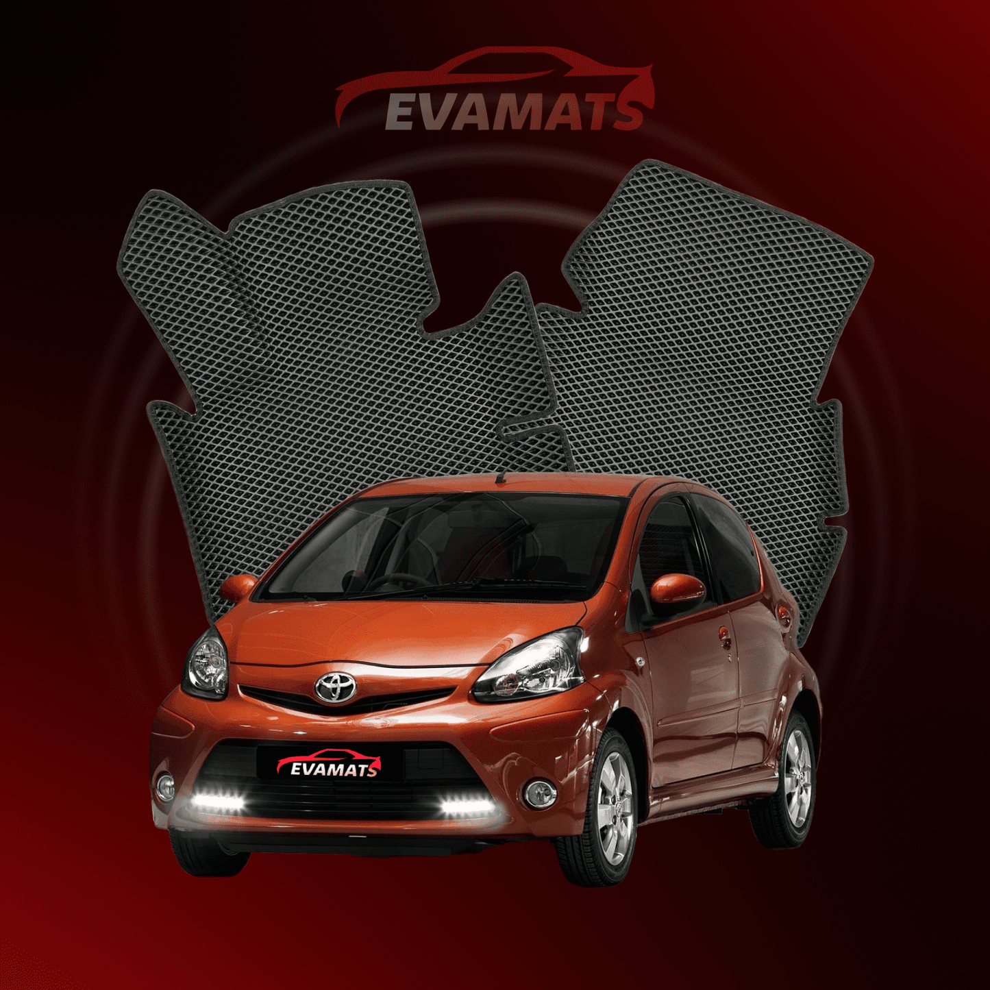 Коврики EVAMATS для Toyota Aygo 1-го поколения 2005-2014 года ХЭТЧБЕК 5 дверей