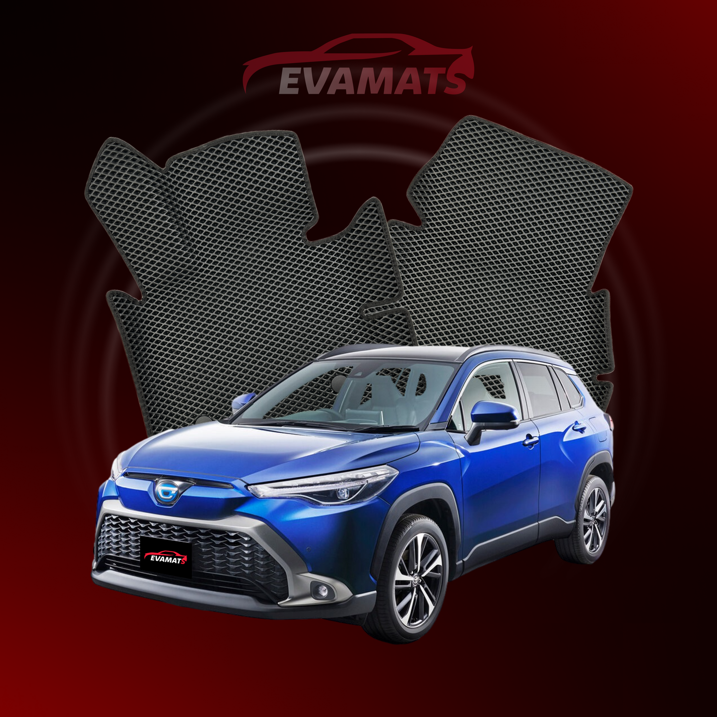 Автомобільні килимки EVAMATS для позашляховика Toyota Corolla Cross 1-го покоління 2020-2025 р.в.