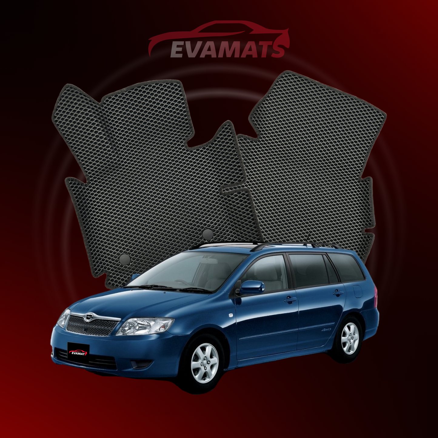 Dywaniki samochodowe EVAMATS do Toyota Corolla 9 gen 2000-2007 rok KOMBI