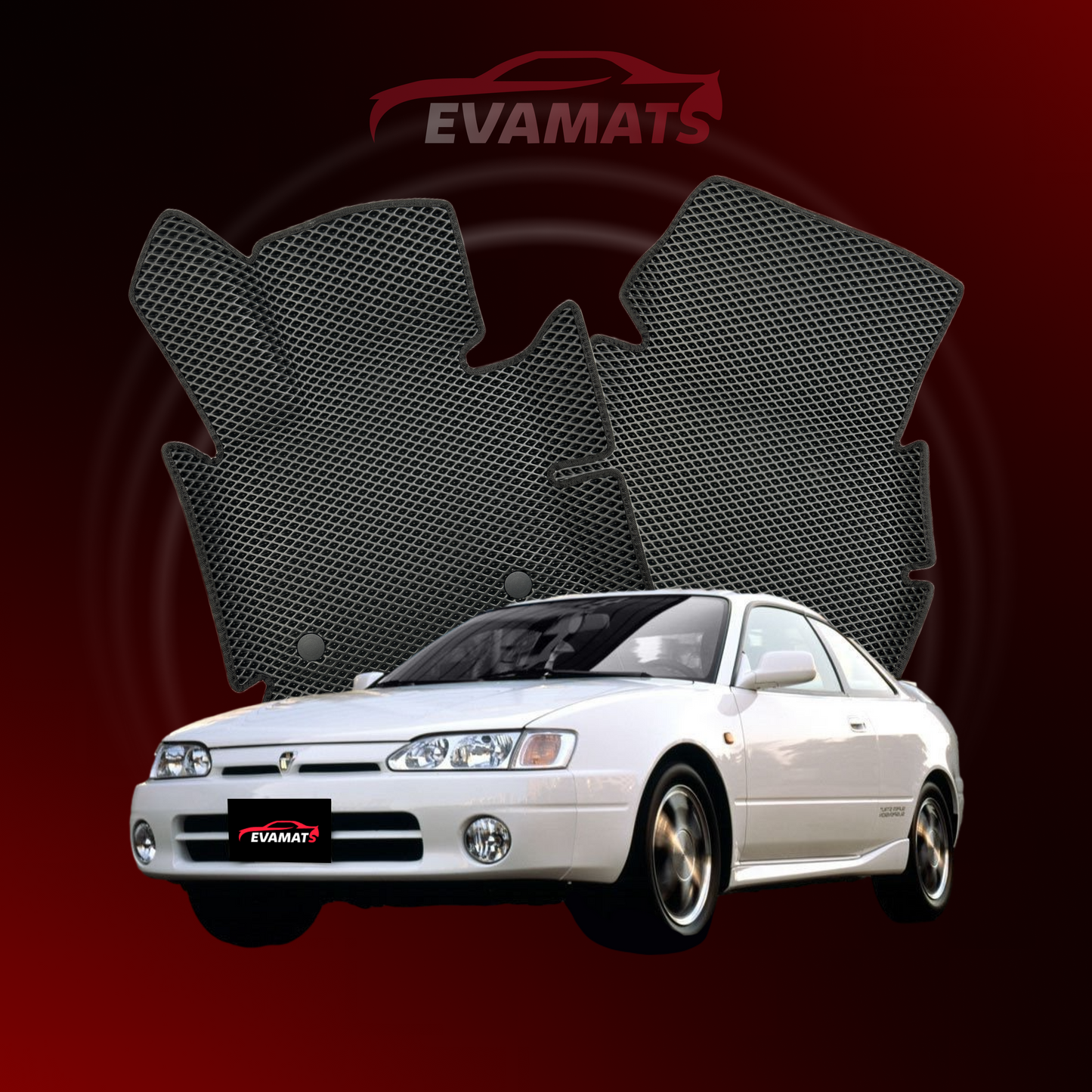 Dywaniki samochodowe EVAMATS do Toyota Corolla 8 gen 1995-2000 rok COUPE