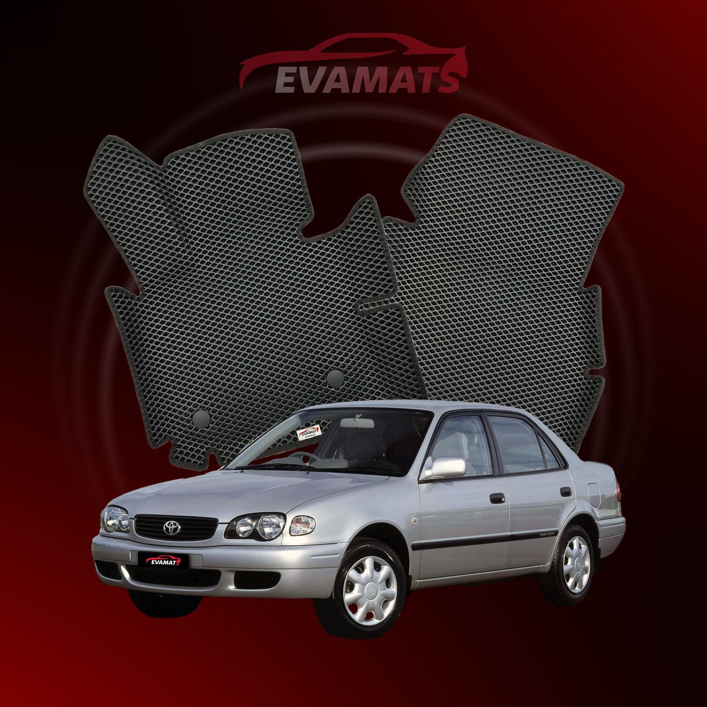 Dywaniki samochodowe EVAMATS do Toyota Corolla 8 gen 1995-2002 rok SEDAN