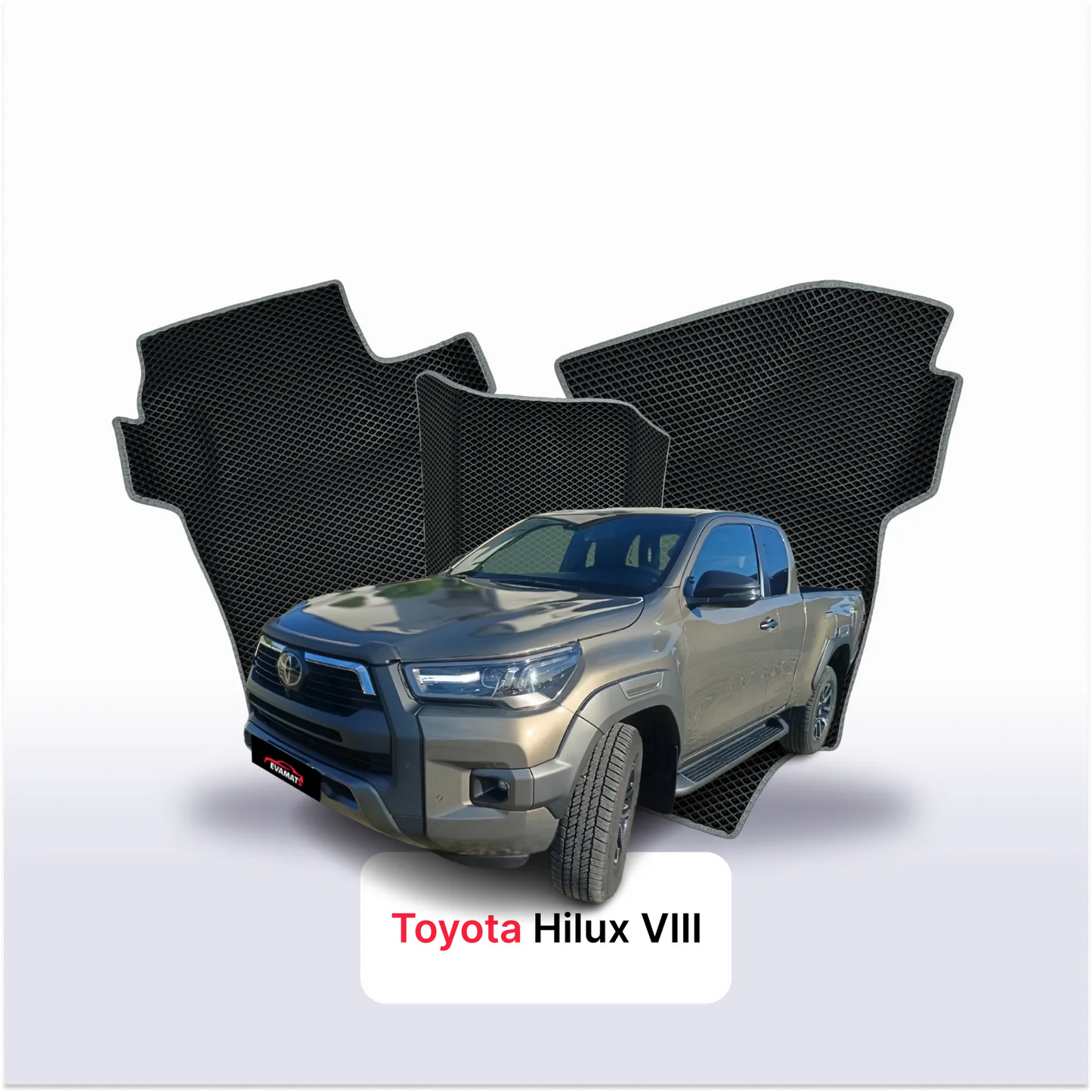 Коврики в салон EVAMATS для Toyota Hilux 8 gen 2015-2025 года выпуска PICK-UP двойная кабина