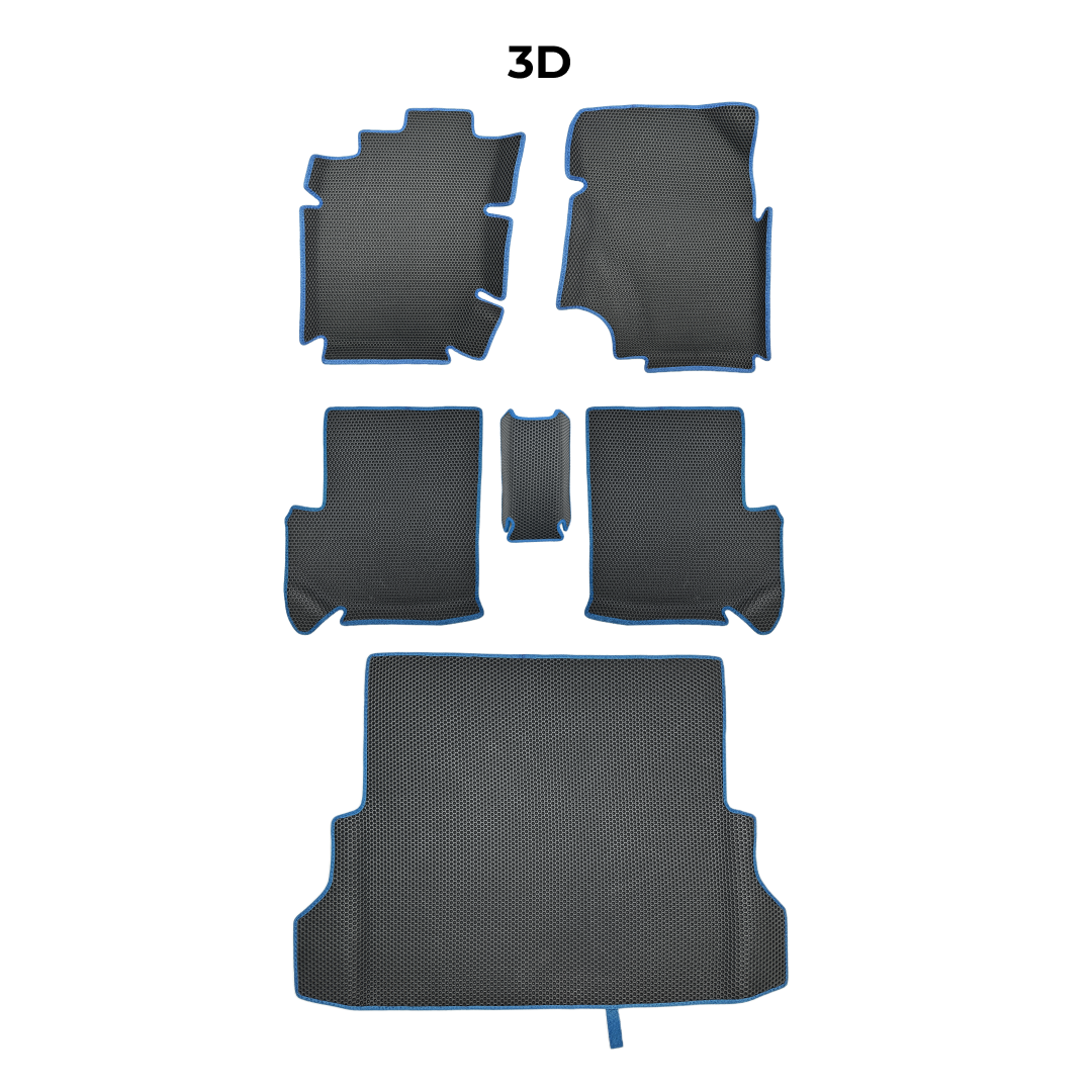 EVA Dywaniki samochodowe od EVA MATS 3D do Jeep Wrangler(JL) 4 gen 2017-2028 rok SUV 5 drzwi DIESEL