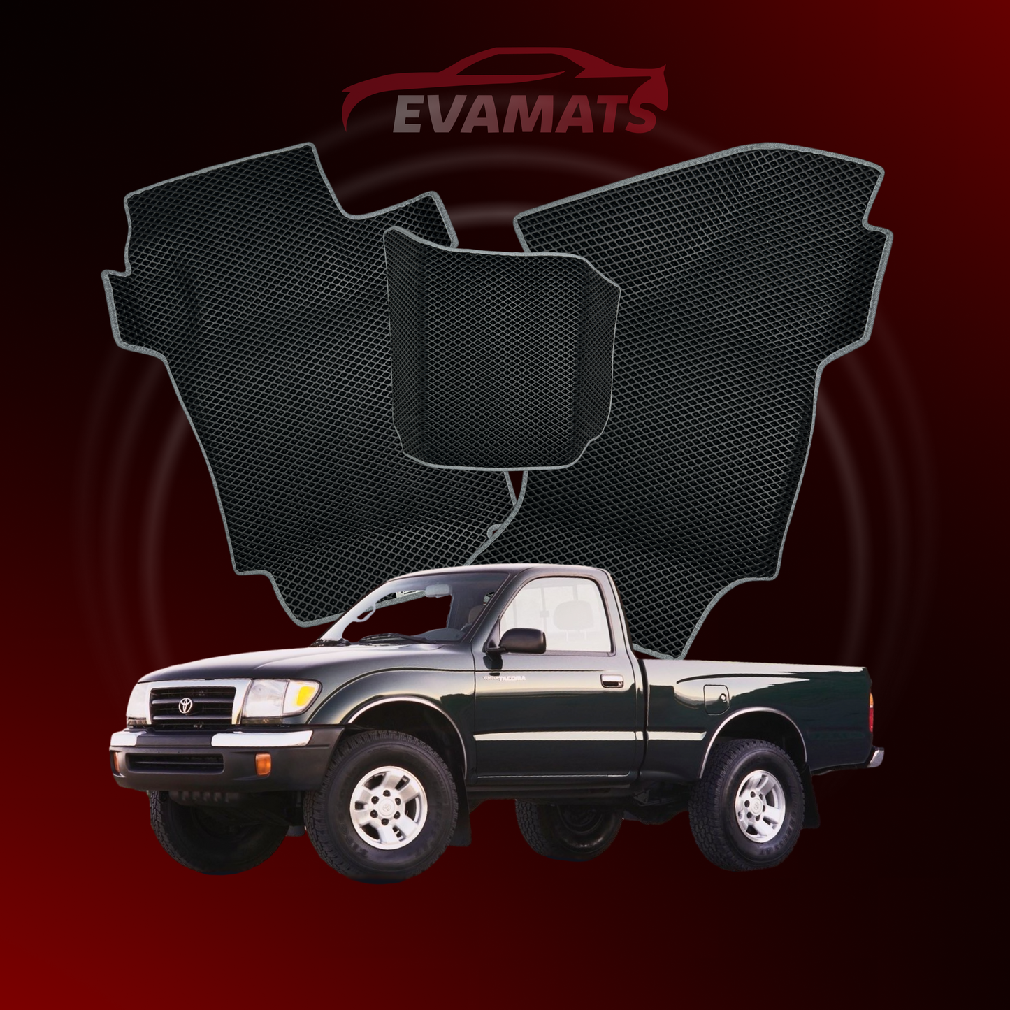 Dywaniki samochodowe EVAMATS do Toyota Tacoma 1 gen 1995-2004 rok PICK-UP poedyncza kabina