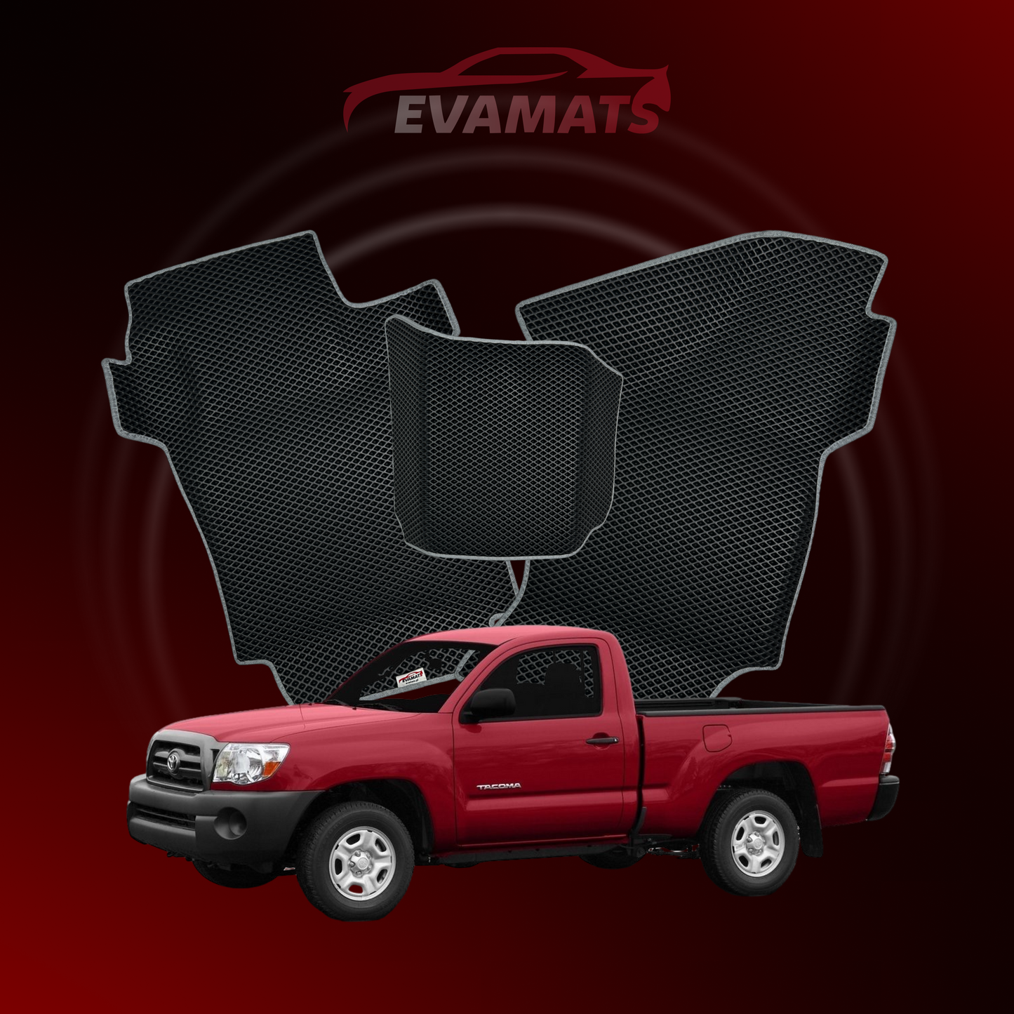 Автоковрики EVAMATS для Toyota Tacoma 2 gen 2004-2015 р.в. PICK-UP одномісний салон