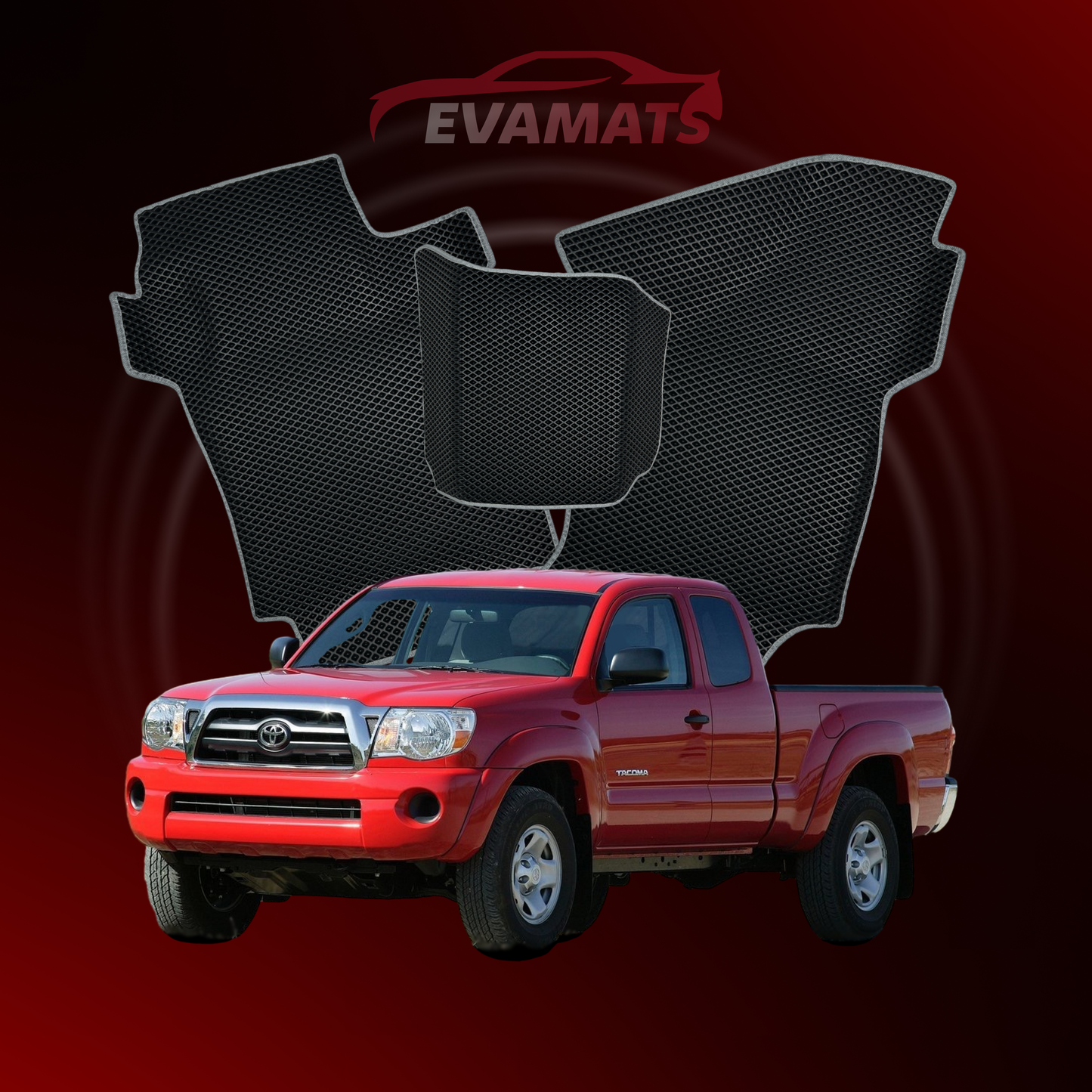 Автоковрики EVAMATS для Toyota Tacoma 2 gen 2004-2015 року PICK-UP полуторна кабіна