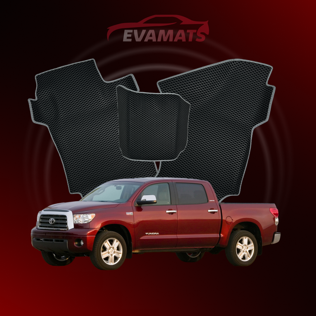 Коврики EVAMATS для Toyota Tundra 2 gen 2007-2021 года выпуска PICK-UP Double Cab(CrewMax Cab)