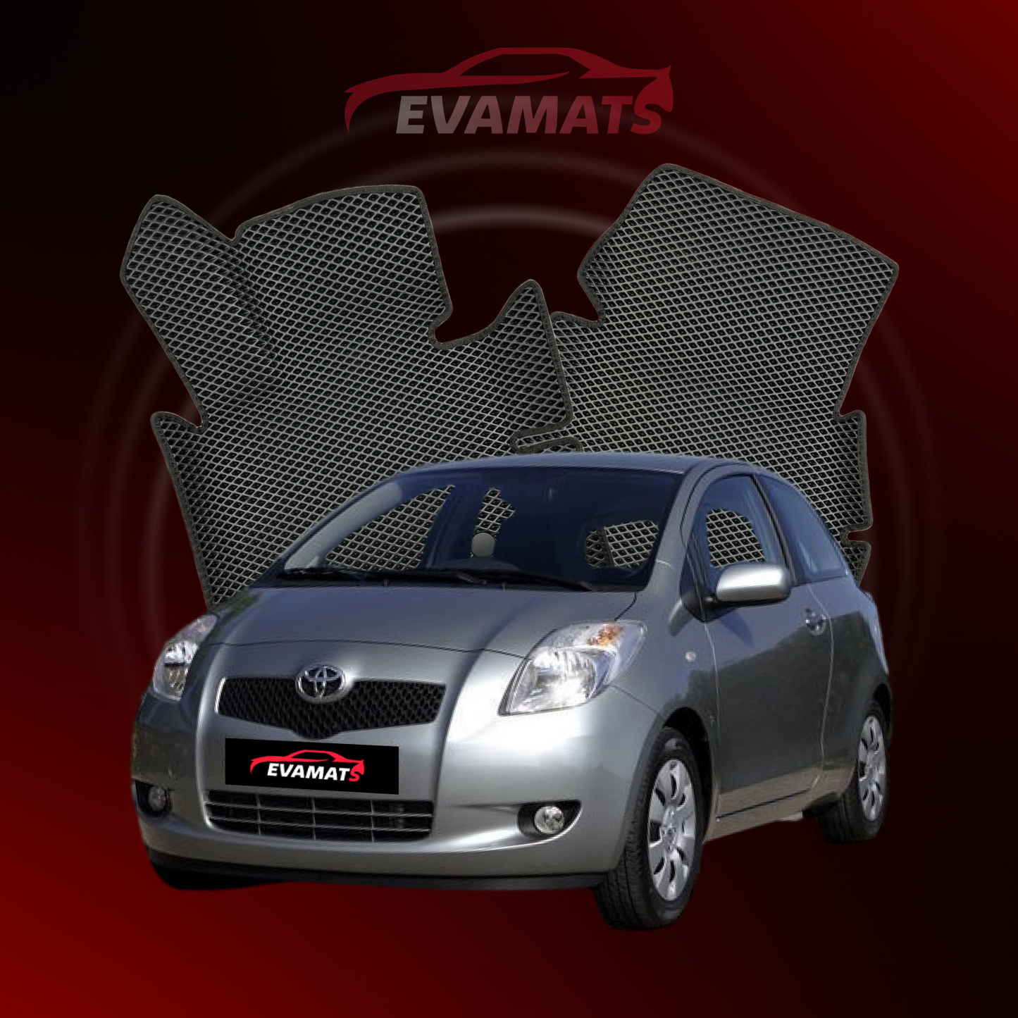 Dywaniki samochodowe EVAMATS do Toyota Yaris 2 gen 2005-2012 rok HATCHBACK 3 drzwi