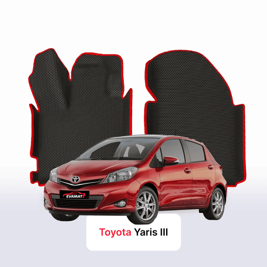 Custom-Fit 3D EVA Car Mats for Toyota Yaris III gen 2011–2020 year Hatchback 5-door Petrol
