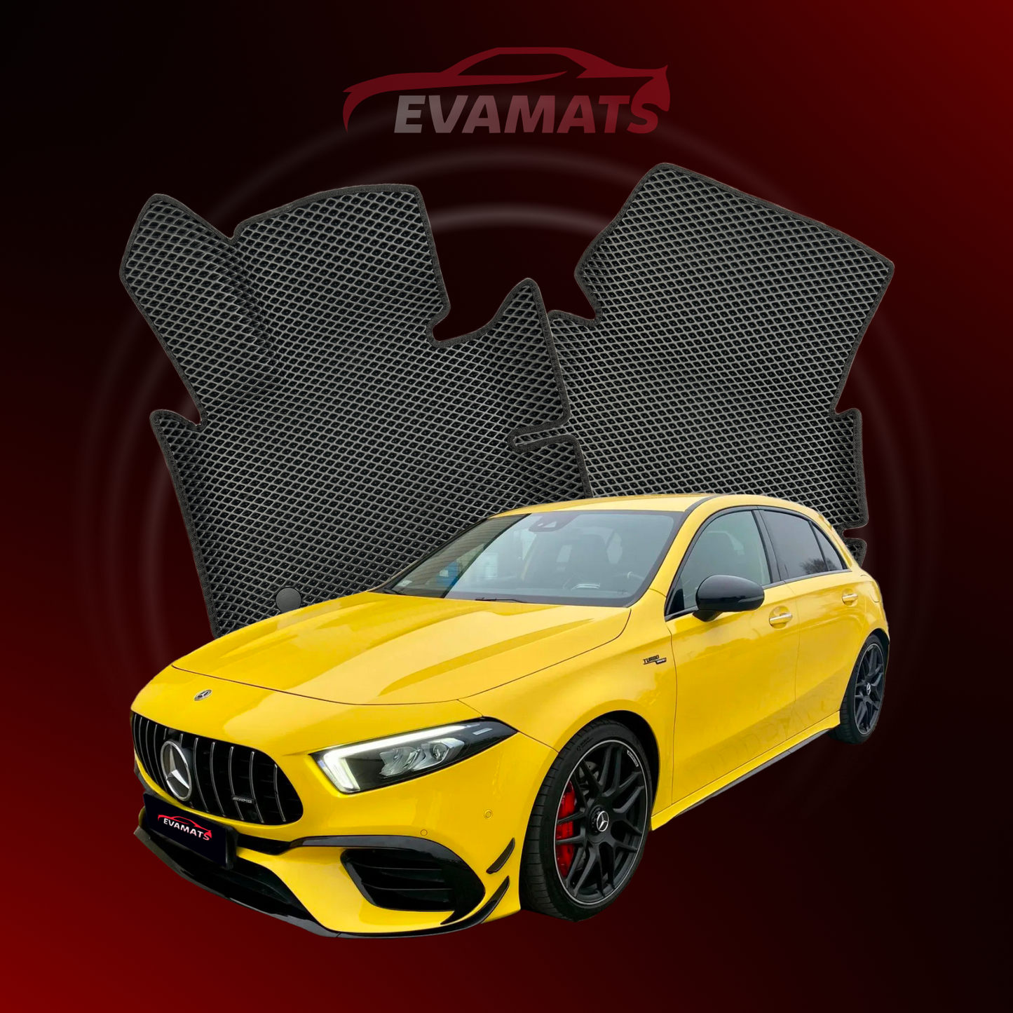 Автоковрики EVAMATS для Mercedes-Benz AMG A35/45 (W177/V177) 2018-2024 ХЕТЧБЕК 5 дв.