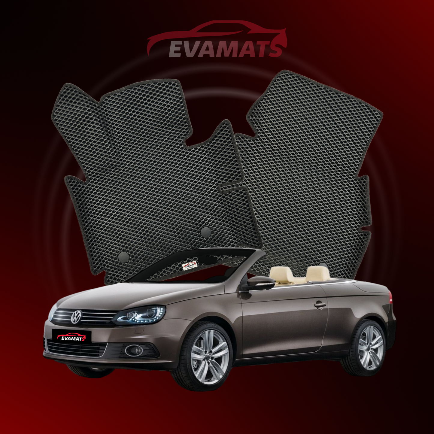 Автоковрики EVAMATS для Volkswagen Eos I gen 2006-2015 CONVERTIBLE