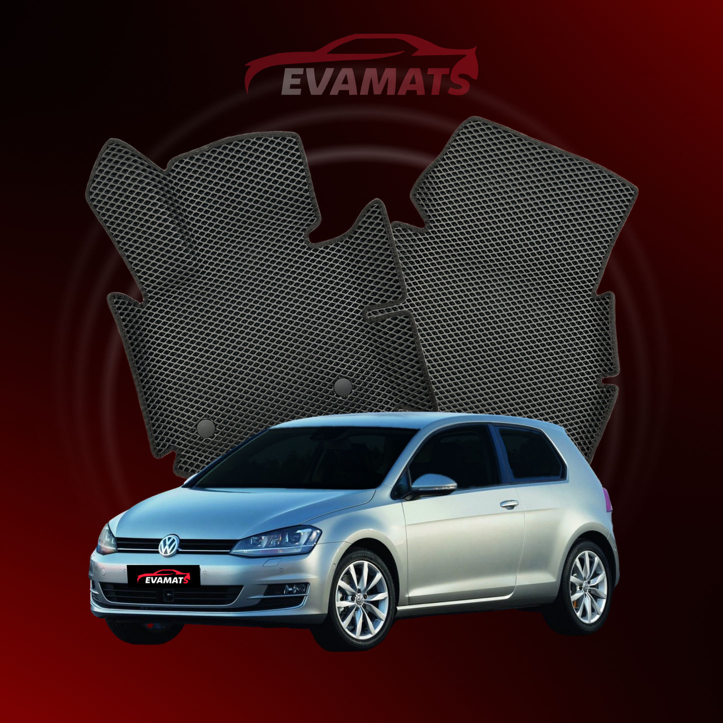 Автоковрики EVAMATS для Volkswagen Golf(MK7) VII gen 2012-2020 р. ХЕТЧБЕК 3 дв.