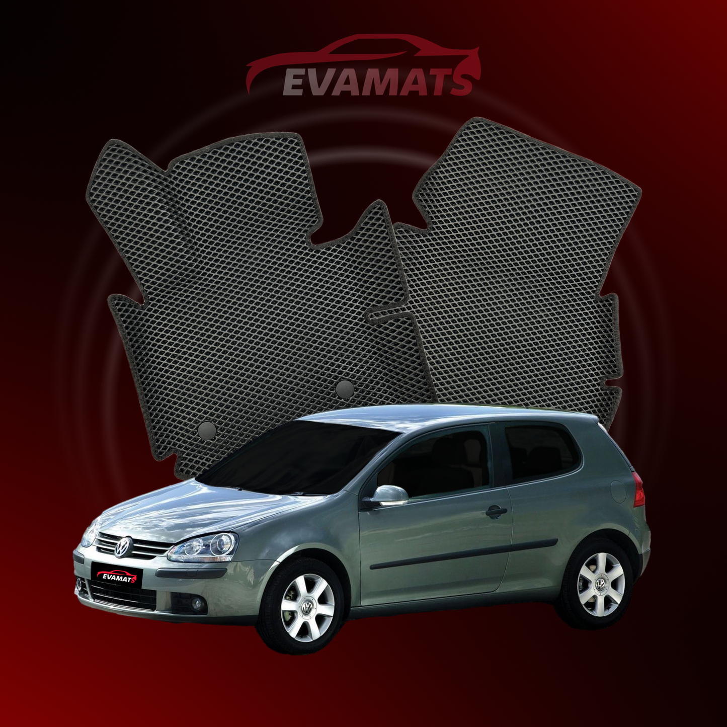 Автоковрики EVAMATS для Volkswagen Golf(MK5) V gen 2003-2009 р.в. ХЕТЧБЕК 3 дв.