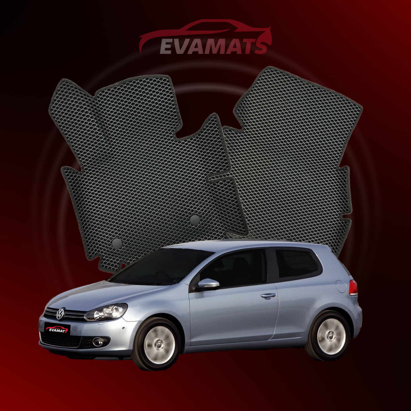 Автоковрики EVAMATS для Volkswagen Golf (MK6) VI покоління 2008-2012 р.в. ХЕТЧБЕК 3 дв.