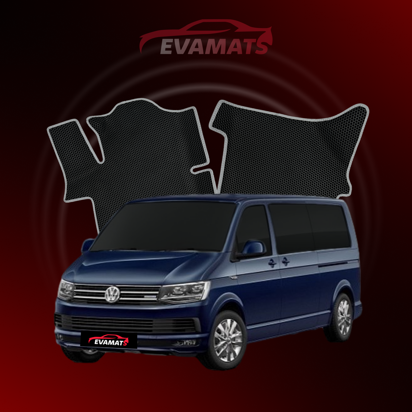 Коврики EVAMATS для Volkswagen Multivan(T6) VI поколения 2015-2020 года выпуска МИНИВЭН