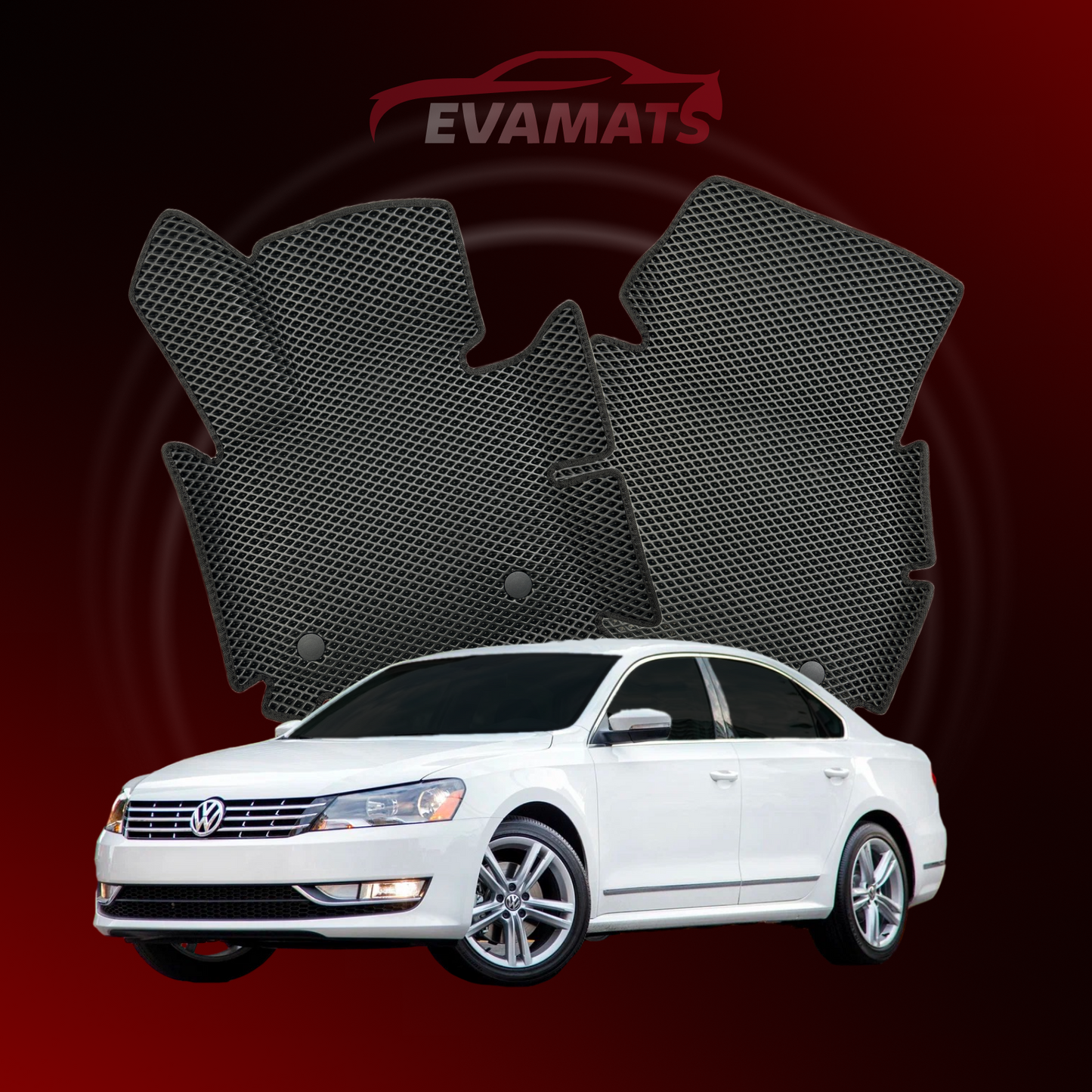 Автоковрики EVAMATS для Volkswagen Passat USA I покоління 2011-2019 р.в. СЕДАН