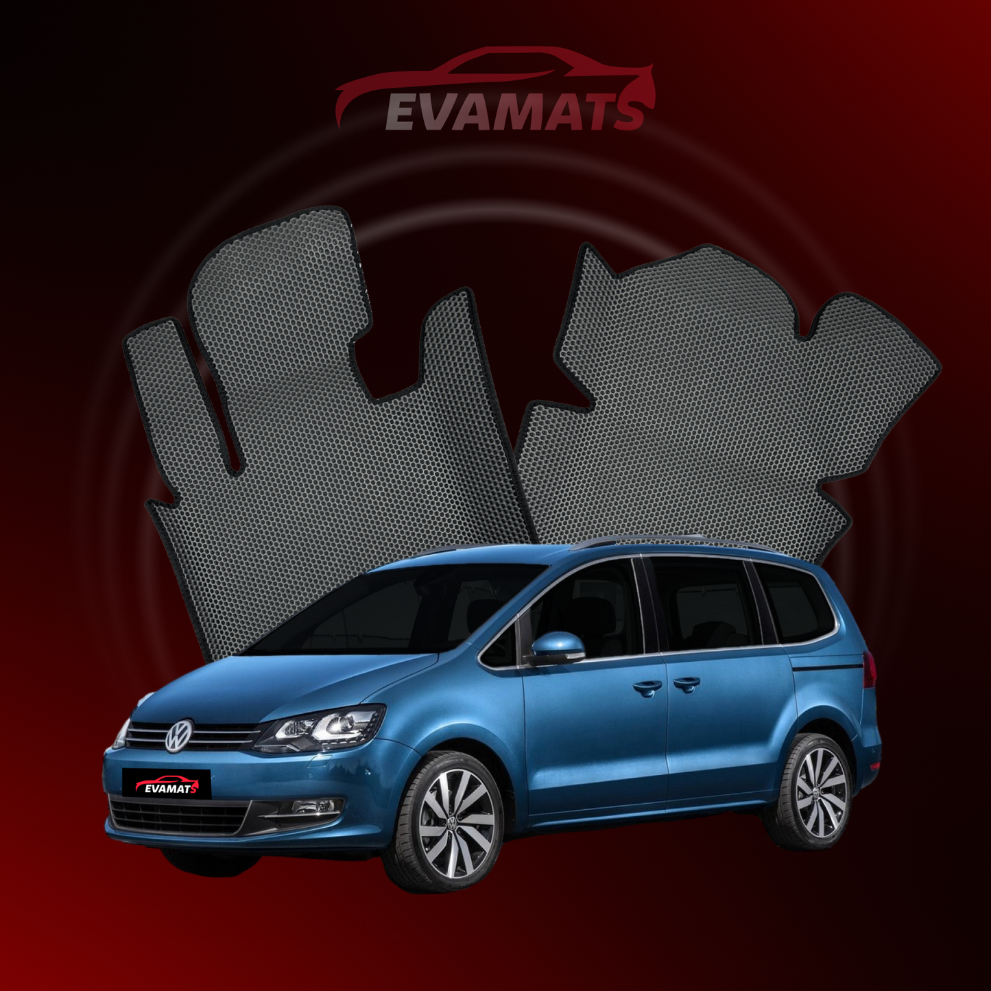 Автоковрики EVAMATS для Volkswagen Sharan II gen 2010-2022 МІНІВЕН