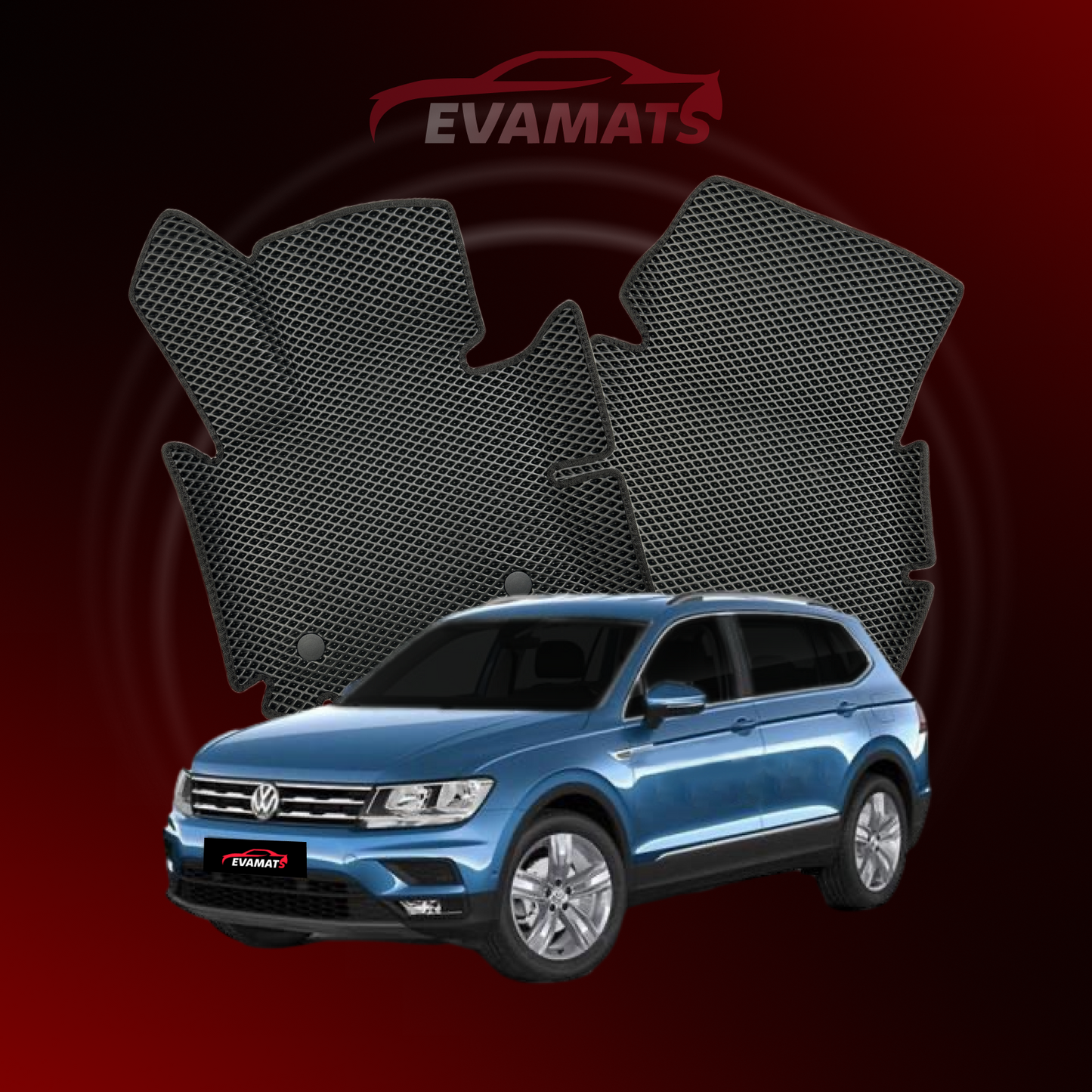 Коврики EVAMATS для Volkswagen Tiguan Allspace I gen 2017-2024 года 5-местного внедорожника