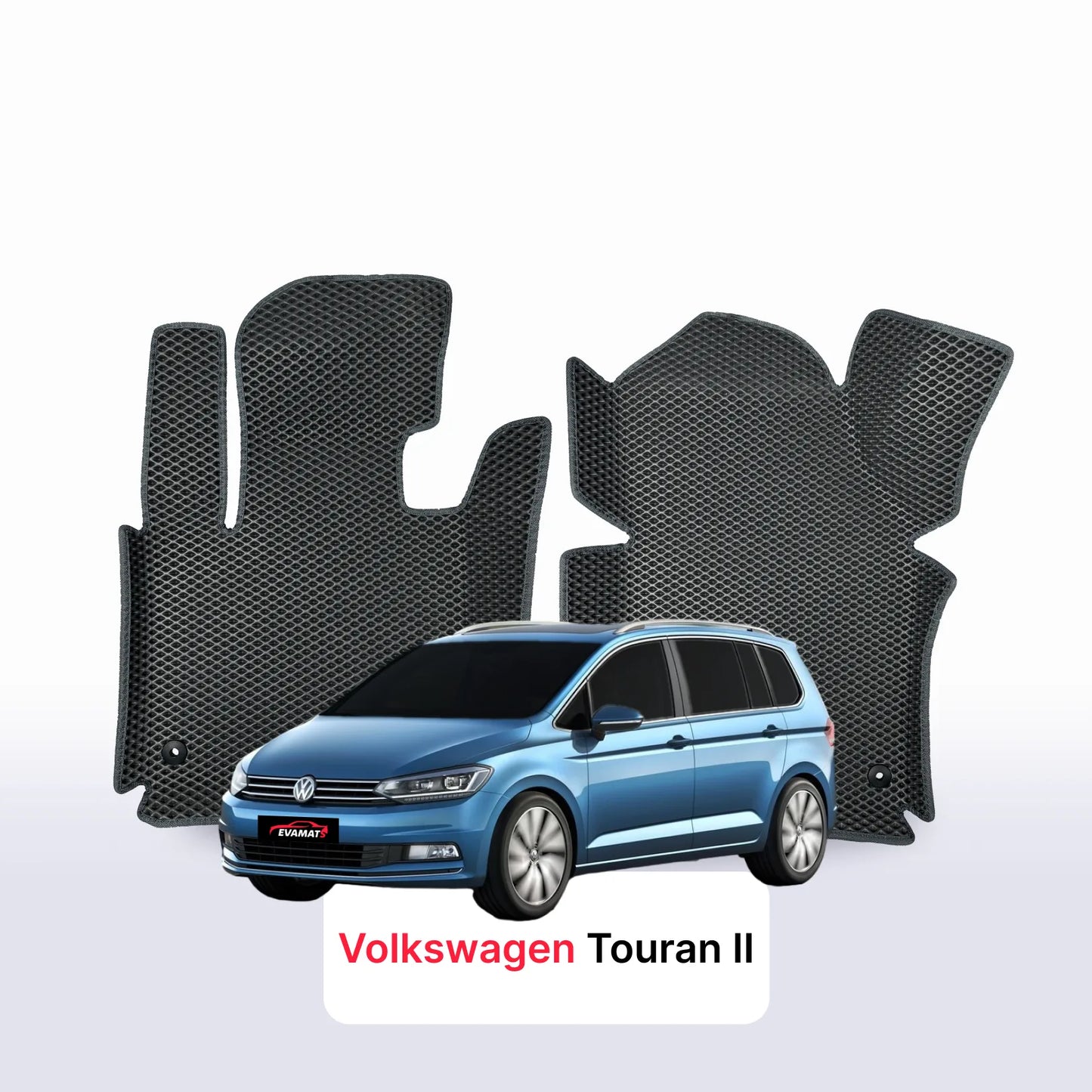 Автоковрики EVAMATS для Volkswagen Touran III покоління 2015-2025 р.в. МІНІВЕН